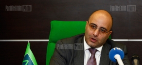 Press conference of Ameriabank representatives Tigran Jrbashyan and Gevorg Tarumyan