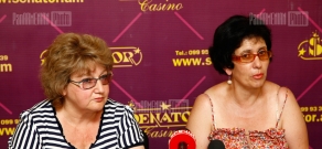 Press conference of ecological union coordinator Silva Adamyan and head of 