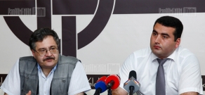 Press conference of political analyst Sergey Shakaryants and historian Gevorg Melkonyan