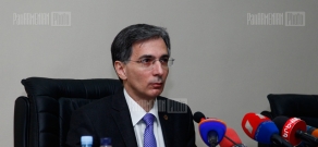  Press conference of RA Minister of Economy Tigran Davtyan