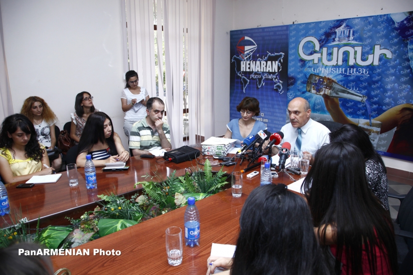 Press conference of Ashot Melikyan