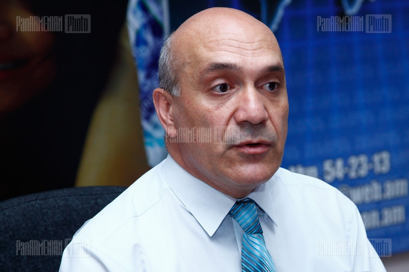 Press conference of Ashot Melikyan