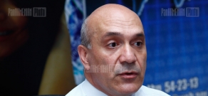 Press conference of Ashot Melikyan