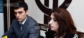 Press conference of Health Center foundation executive director Khachanush Hakobyan and radiologist Hohvannes Vardanyan