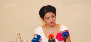 Press conference of Vardanush Petrosyan