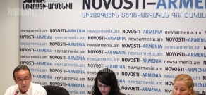 Пресс-конференция Артура Сакунца, Лары Агаронян и Марине Саркисян