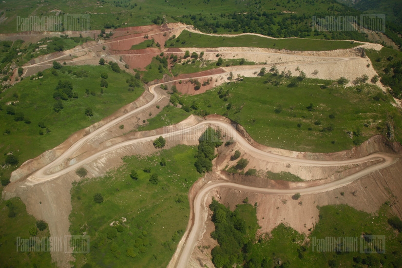 Improved and widened Karvachar-Sotk highway