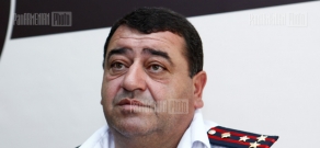 News conference of Emergency Situations Ministry’s special lifeguard detachment commander Samvel Mkrtcyan
