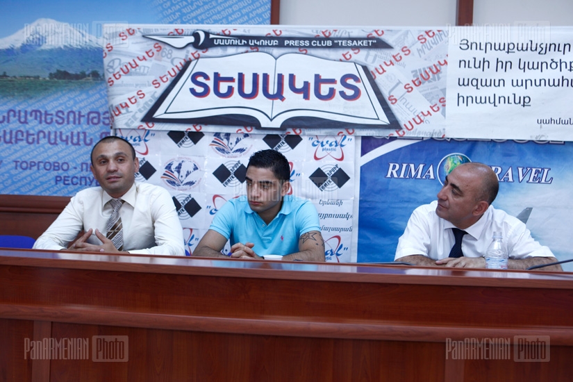 Press conference of Raz Sargsyan and Hovhannes Ghukasyan.
