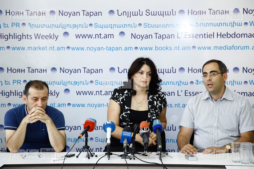 Press conference of Armine Adamyan, Alexan Zakyan and Vardan Sardaryan