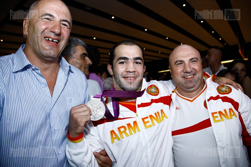 Возвращение армянских олимпийских спортсменов из Лондона