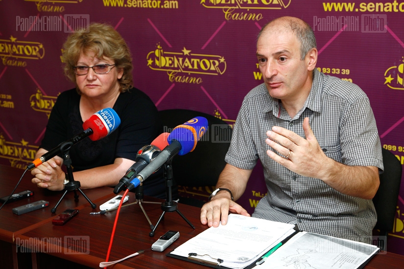 Press conference of Levon Galstyan and Inga Zarafyan