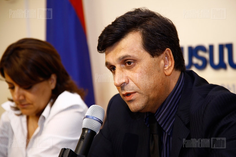 Press conference of  Minister of Emergency Situations Armen Yeritsyan