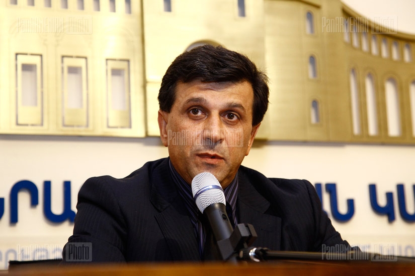 Press conference of  Minister of Emergency Situations Armen Yeritsyan