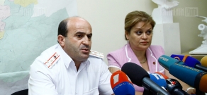 Press conference of Gayane Soghomonyan and Norik Sargsyan