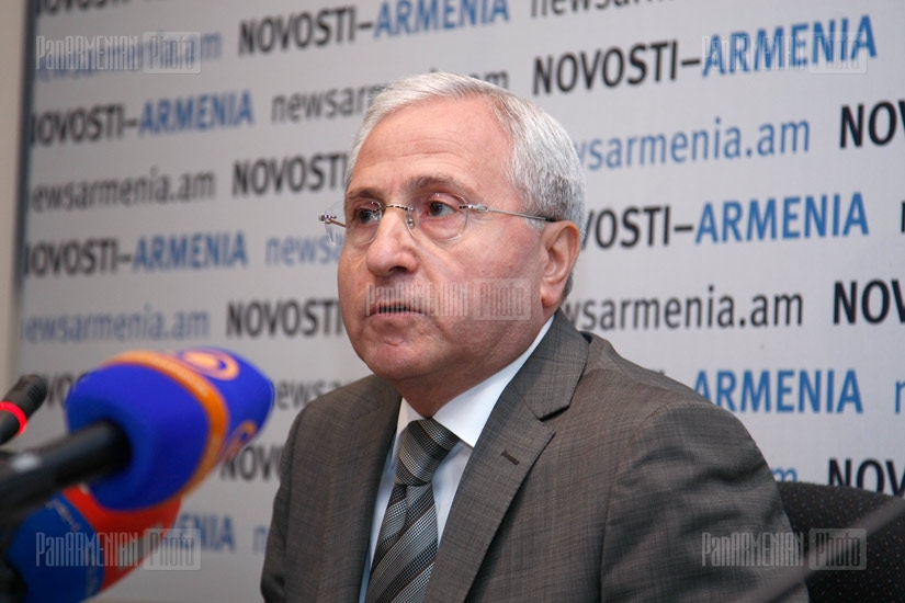 Press conference of agriculture minister Sergo Karapetyan