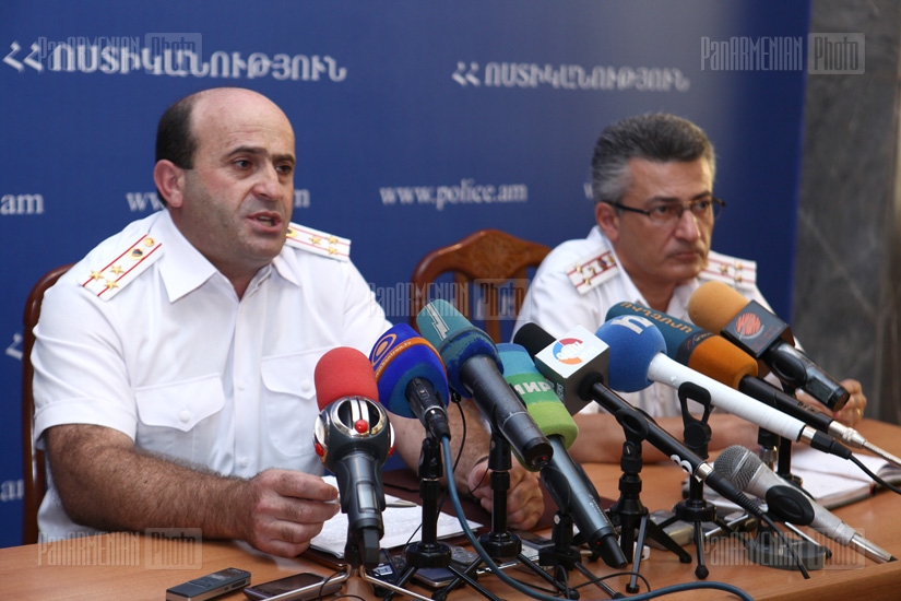  Press conference of RA Police Road Patrol Department head Norik Sargsyan