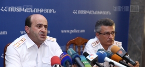  Press conference of RA Police Road Patrol Department head Norik Sargsyan