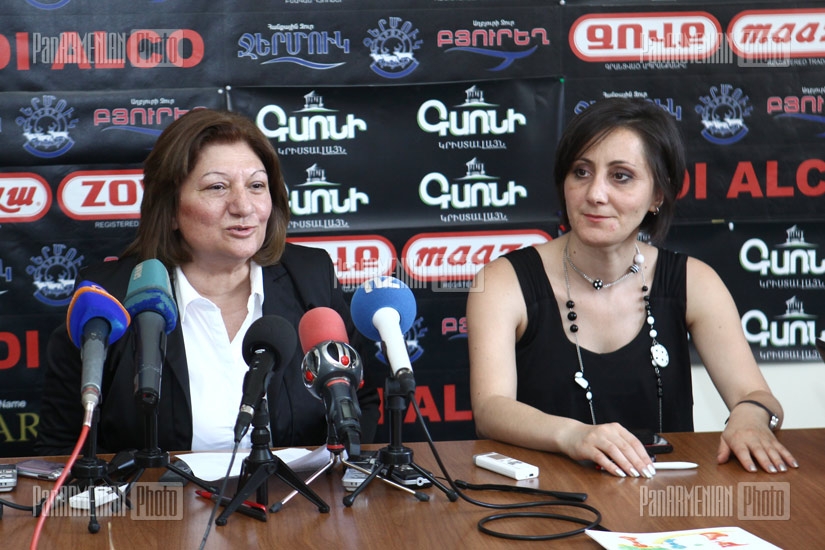 Press conference of  ESM head of general education department Narine Hovhannisyan