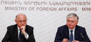 Press conference of Eduard Nalbandyan and Héctor Marcos Timerman