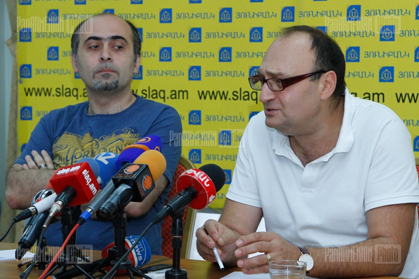 Press conference of Samvel Khudoyan and Samvel Martirosyan