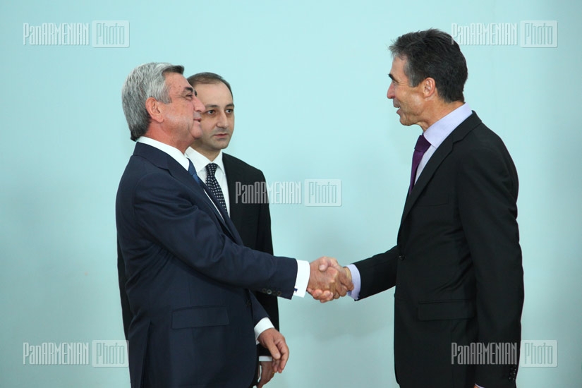 ՀՀ նախագահ Սերժ Սարգսյանի հանդիպեց ՆԱՏՕ-ի գլխավոր քարտուղար Անդերս ֆոգ Ռասմուսենի հետ