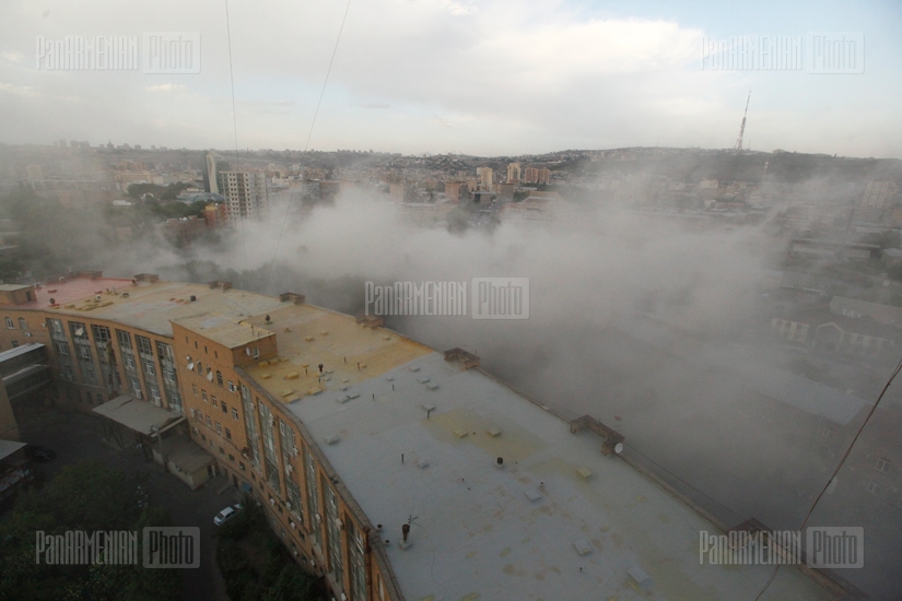 Explosion of Yerevan Circus building 