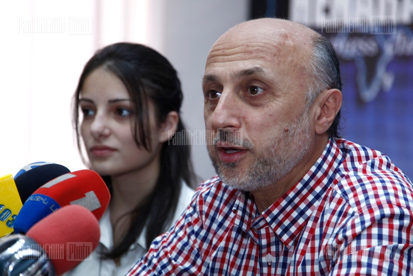 Press conference of Tigran Heqeqyan