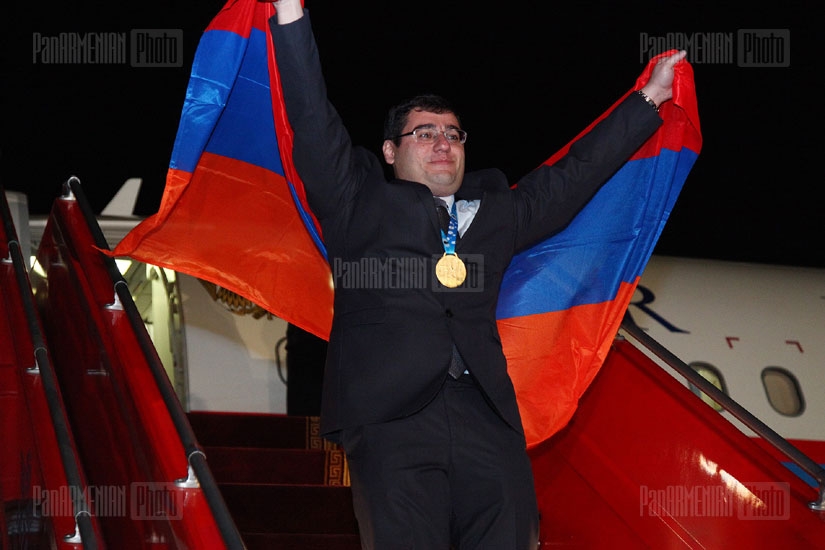 Շախմատի օլիմպիական չեմպիոն` Հայաստանի հավաքականի դիմավորումը