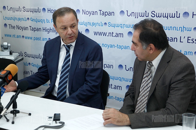 Press conference of Ingo Armenia executive director Levon Altunyan