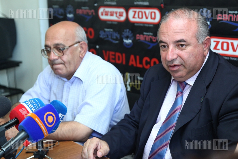 Press conference of Aragats Akhoyan and Levon Shirinyan
