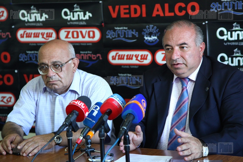 Press conference of Aragats Akhoyan and Levon Shirinyan