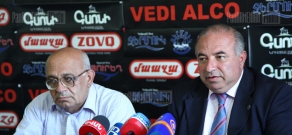 Press conference of Aragats Akhoyan and Levon Shirinyan