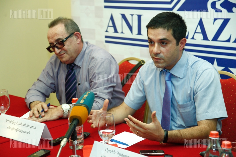 Press conference of  Samvel Hovhannisyan and  Arsen Grigoryan  
