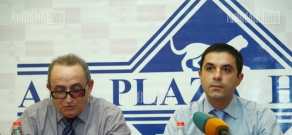Press conference of  Samvel Hovhannisyan and  Arsen Grigoryan  