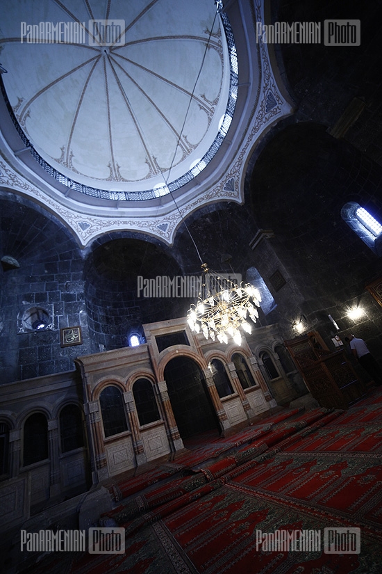 Kars St. Arakelots Armenian church. After Turkish invasion in 1920, the church was converted to mosque. Entering inside you need to take off your shoes. Armenian prayers and ceremonies are prohibited