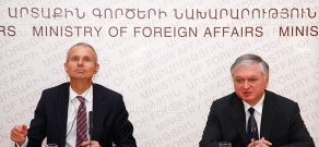 Press conference of Armenian Foreign Minister Edward Nalbandian and UK Minister for Europe David Lidington