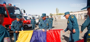 Rescuers of Armenian Ministry of Emergency Situations hold trainings