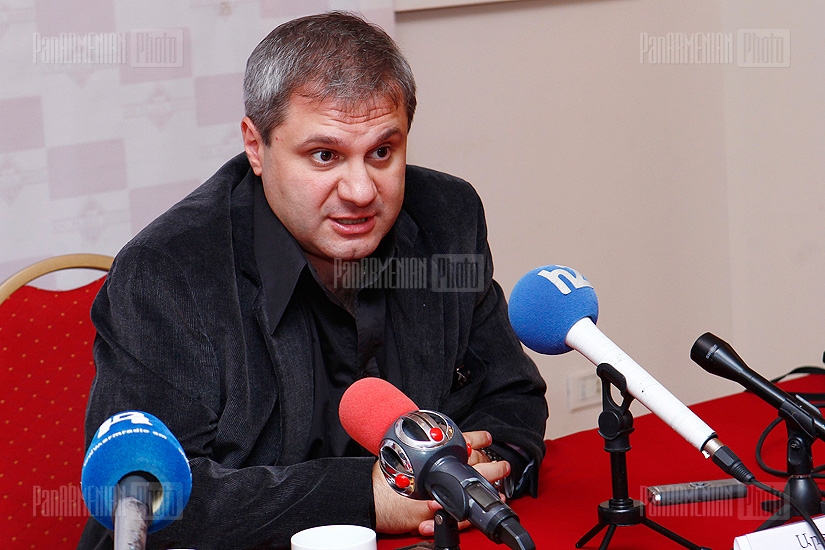  Press conference President of Hay Fest Theater Festival Arthur Ghukasyan