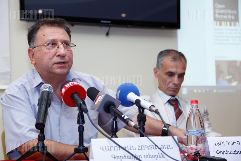 Press conference of Ludvig Khachatryan and Varuzhan Hoktanyan