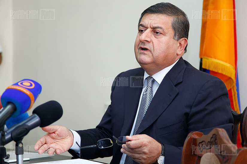 Press conference of Gagik Jhangiryan