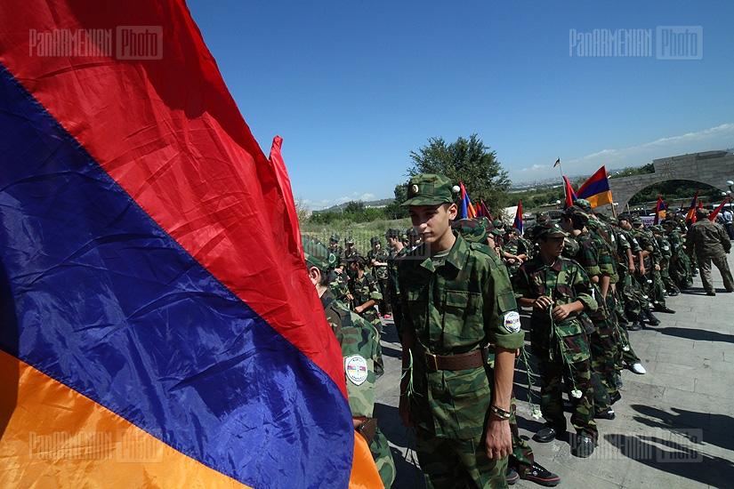  Procession towards Yerablur in commemoration of Gurgen Margaryan