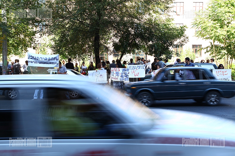 Protest in support of jailed ANC members