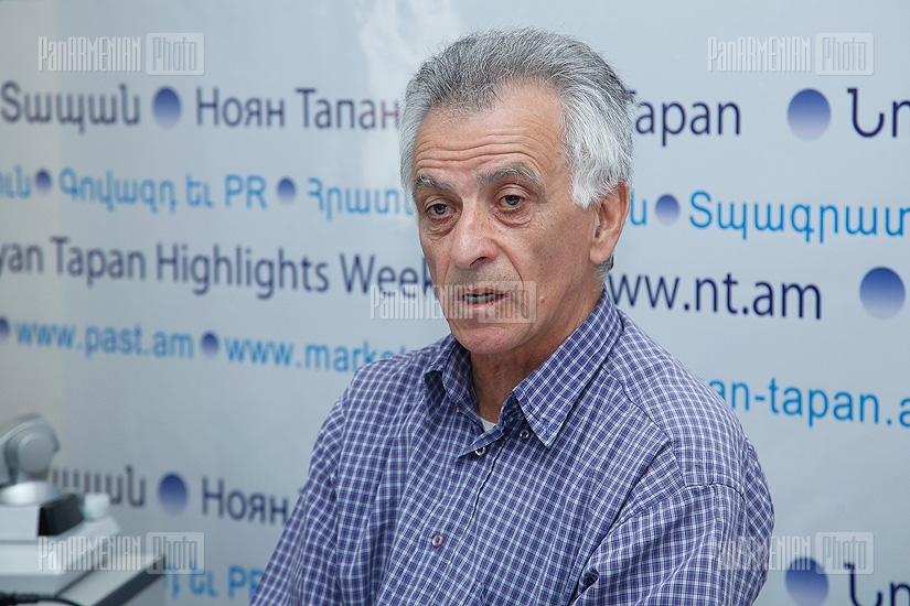 Press conference of Green Union of Armenia chairman Hakob Manasaryan 
