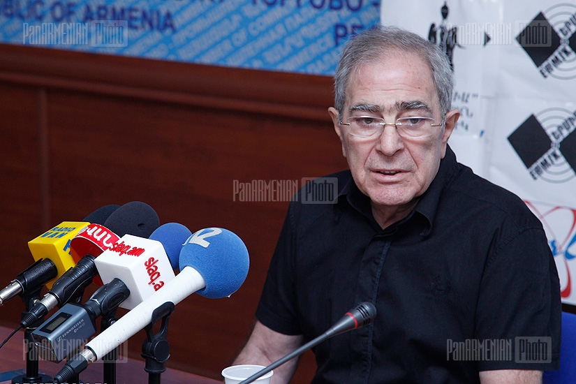 Press conference of Tigran Karapetyan