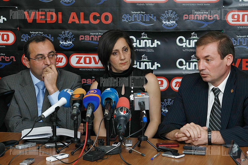 Press conference of Arcvik Minasyan and Artak Davtyan