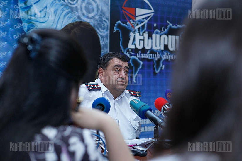 Press conference of Mkrtchyan Samvel