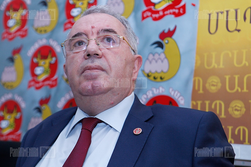 Press conference of Mkrtich Minasyan