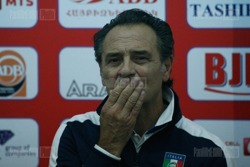 Press conference of Italian National Team Coach Cesare Prandelli