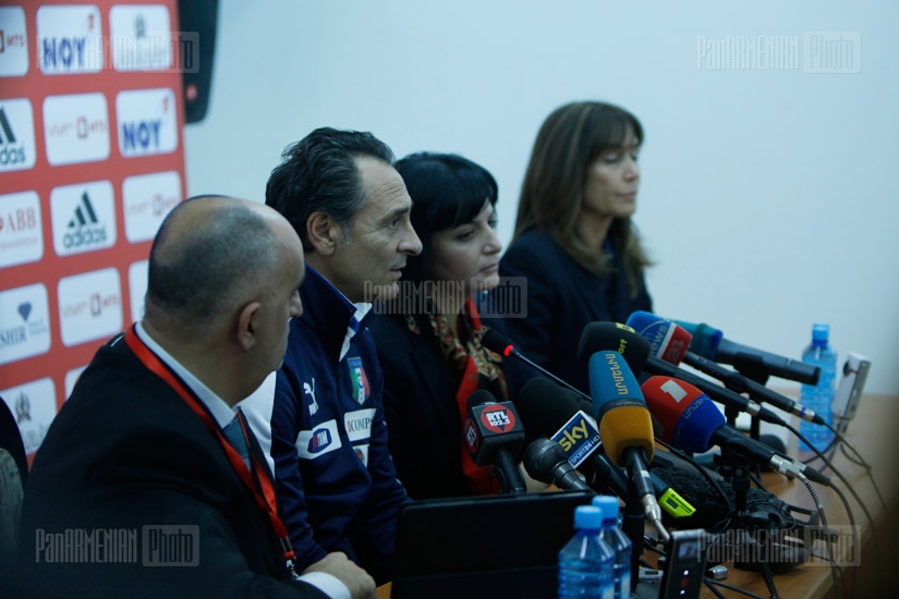 Press conference of Italian National Team Coach Cesare Prandelli